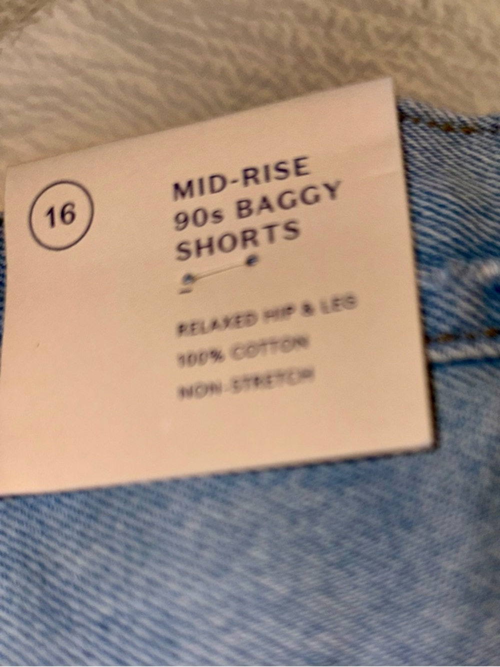 Universal Thread Light Blue Denim Jean Button Fly Shorts NWT - Picture 10 of 14